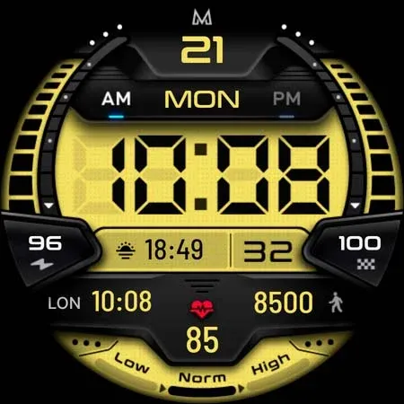 MD244 LCD Digital watch face screenshot 10