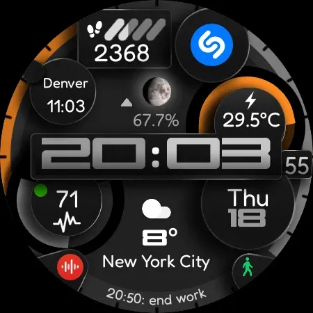 Digital Watch Face CUE110 screenshot 16