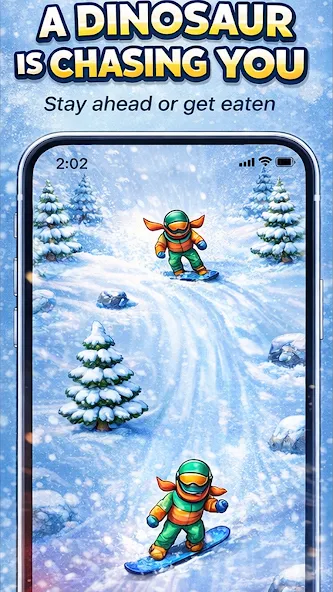 DinoSki screenshot 1