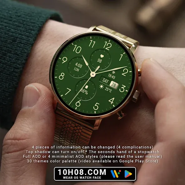Watch face 10h08.com #133 screenshot 3