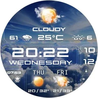 N-SPORT 758 Watch Face Wear OS screenshot 10
