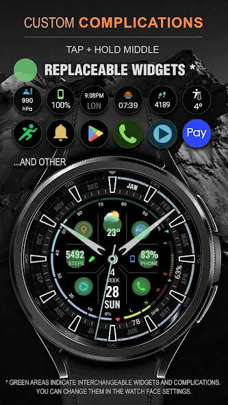 WFP 323 Analog Watch Face screenshot 3