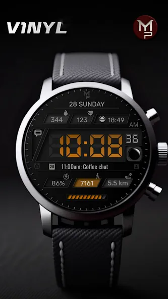 V1NYL - Digital watch face screenshot 1