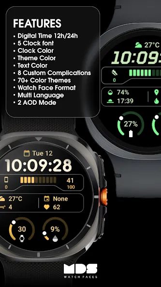 MDS02 Digital Watch Face screenshot 2