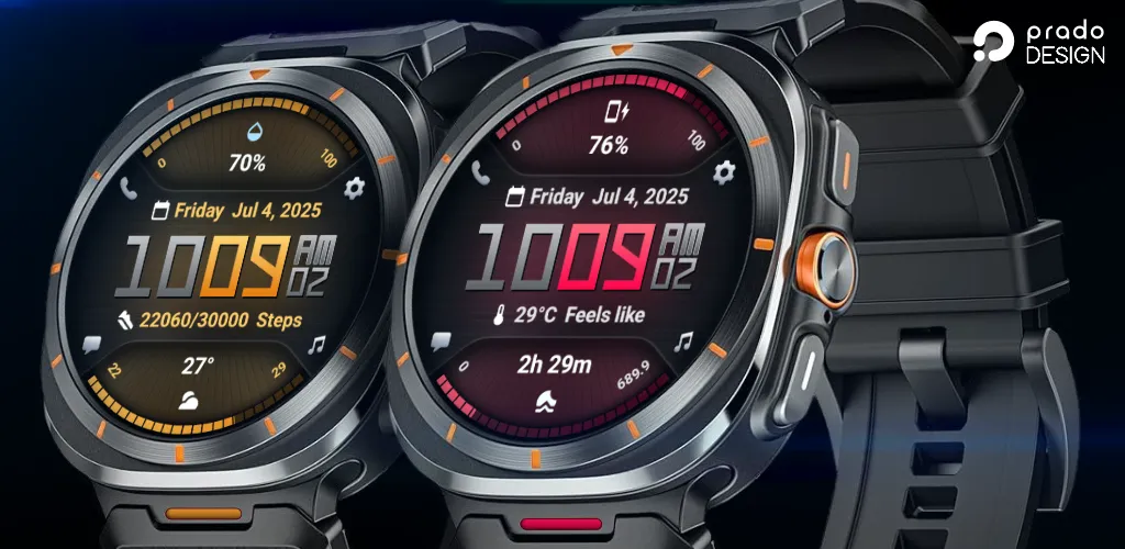 PRADO 77 Digital Watch Face screenshot 1