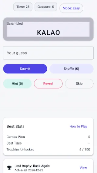 Word Scramble screenshot 1