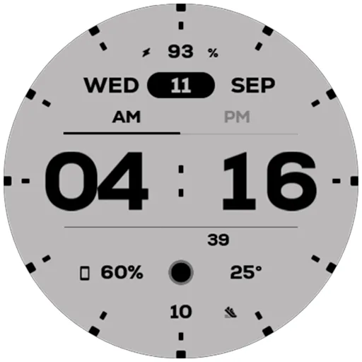 NW064: Digital watch face screenshot 7