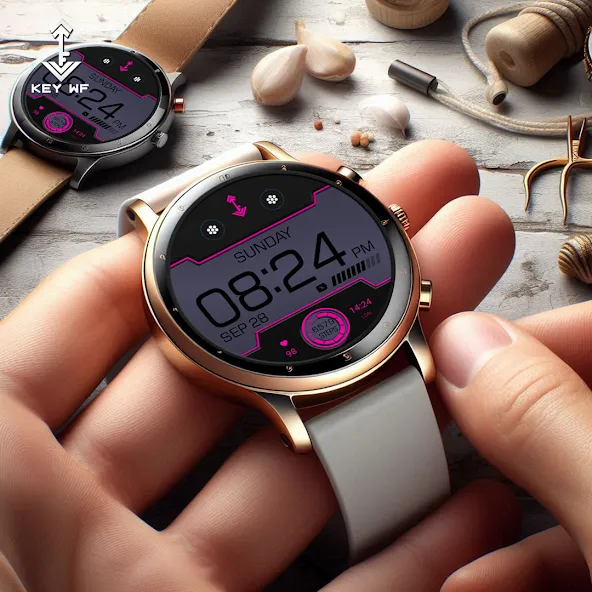 Key WF96 Digital Watch Face screenshot 8