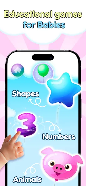 Baby Balloons pop screenshot 1