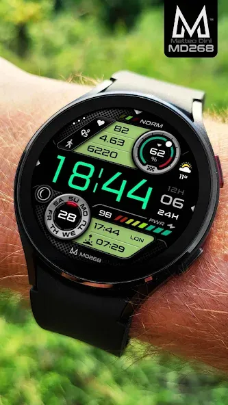 MD268 Digital watch face screenshot 4