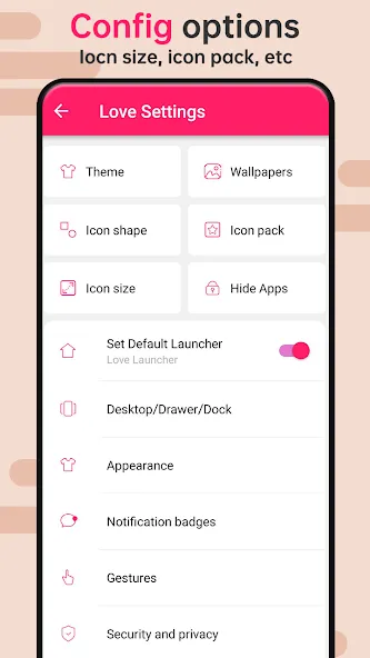 Love Launcher: lovely launcher screenshot 7