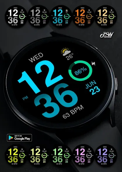 PW27 Digi Glow Deluxe Watch screenshot 2