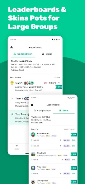 Leaderboard Golf screenshot 3