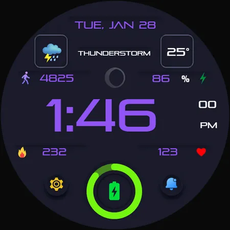 Lucina Digital Watch Face screenshot 40