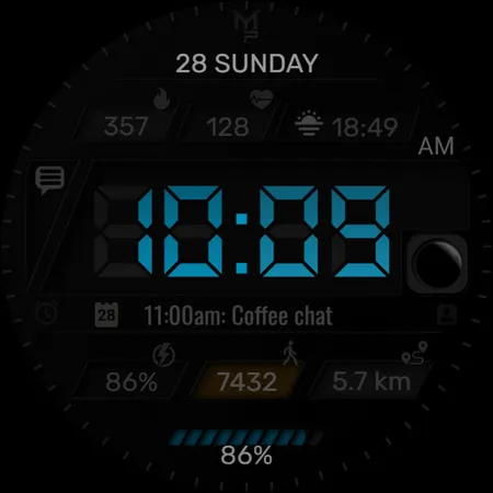 V1NYL - Digital watch face screenshot 14