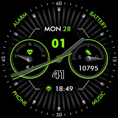Elegant - Analog I watch face screenshot 13