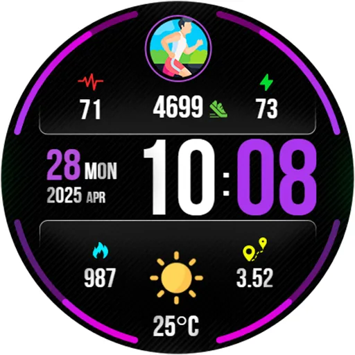 Digital PulseMotion Watch Face screenshot 19