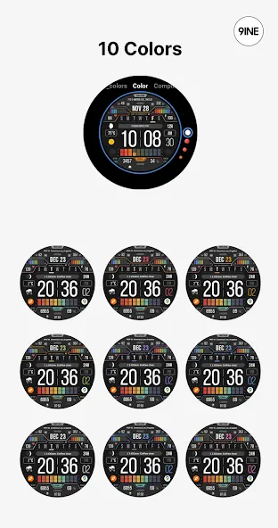 NW123: Digital watch face screenshot 3