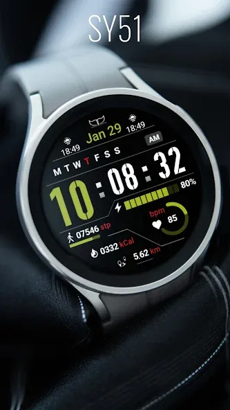 SY51 Watch Face for Wear OS screenshot 2