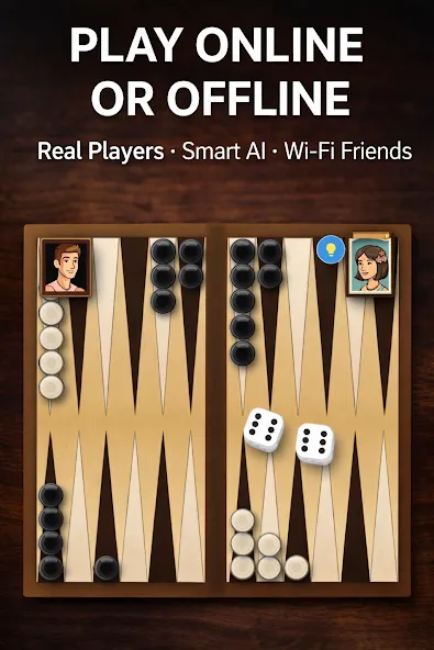 Clean Backgammon Pro screenshot 1