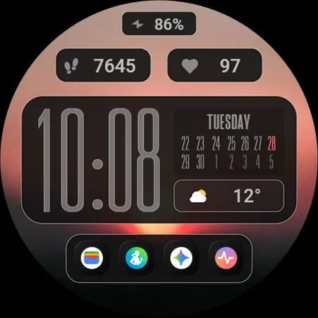 TVV Modern Layout Watch Face screenshot 11