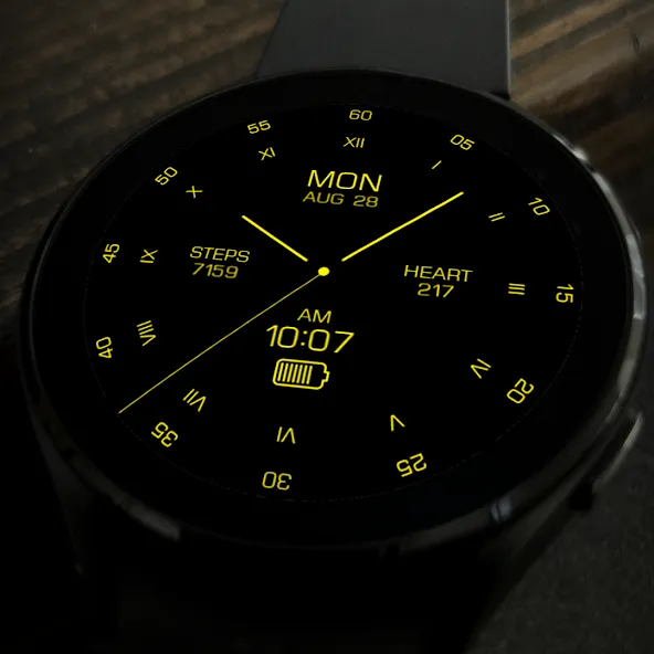 Key095 Analog Gold Watch Face screenshot 5