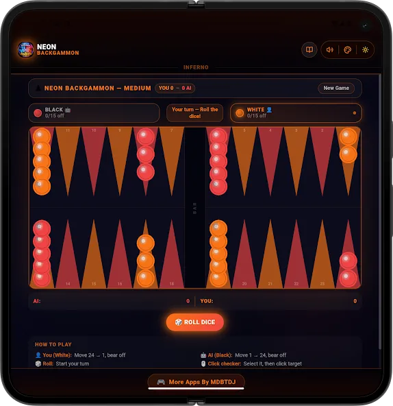 Neon Backgammon Master Offline screenshot 16