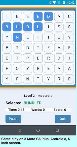 Word Construct Solitaire screenshot 1
