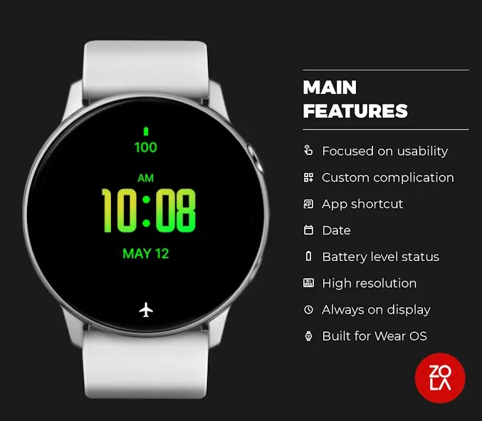 Mango Modern Watch Face screenshot 2
