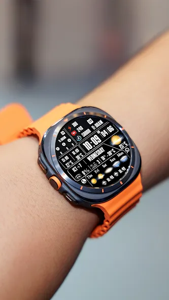 N-SPORT750 DigitalWeather Face screenshot 1