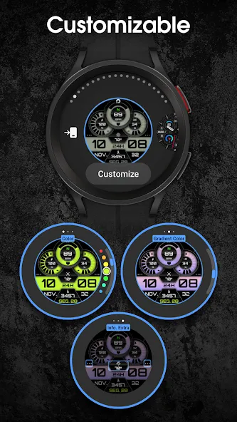 PRADO X143 Digital Watch Face screenshot 4