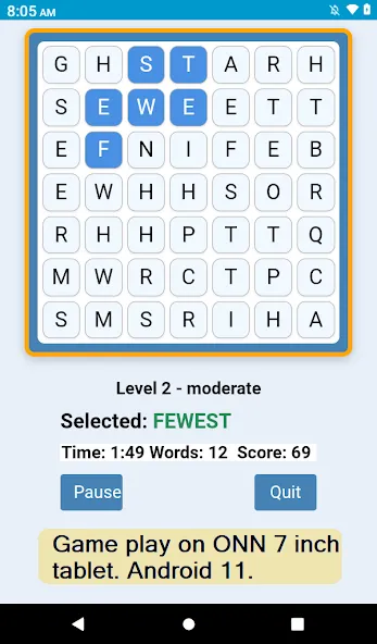 Word Construct Solitaire screenshot 8