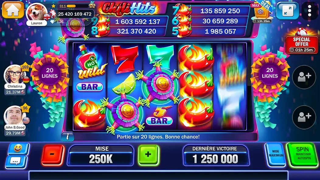 Huuuge Casino en ligne 777 screenshot 6