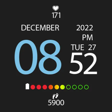 Digital Watch Face Key 009 screenshot 25
