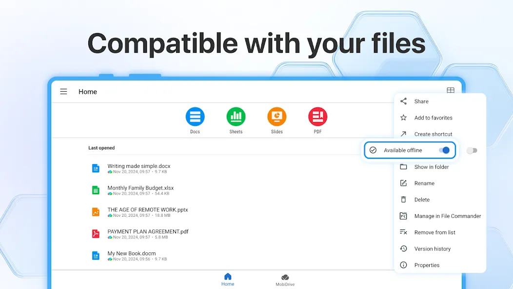 MobiOffice: Word, Sheets, PDF screenshot 15