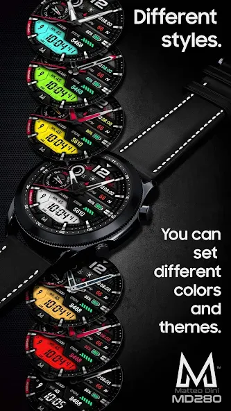 MD280 Analog watch face screenshot 3