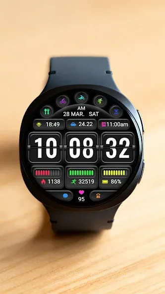 Page Turning Clock ZKin Watch screenshot 5