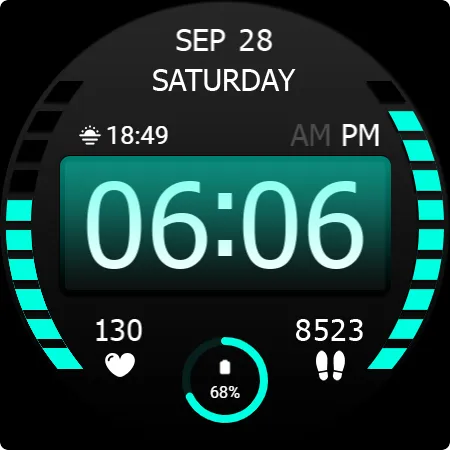 Key WF47 Digital Watch Face screenshot 26