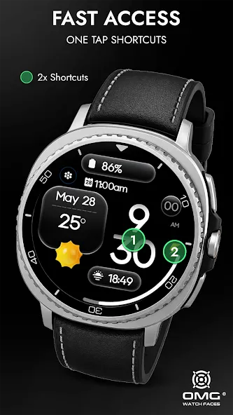 OMG 455 - Modern Watch Face screenshot 4