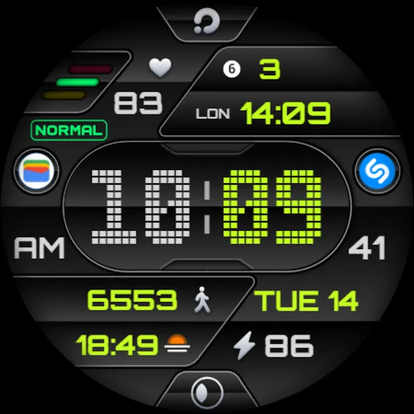 PRADO 19 Digital Watch Face screenshot 10