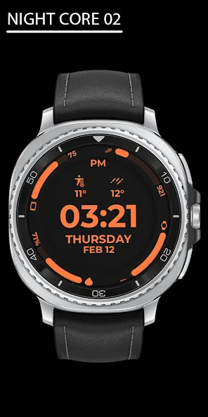 Night Core 02 Digital Watch screenshot 1