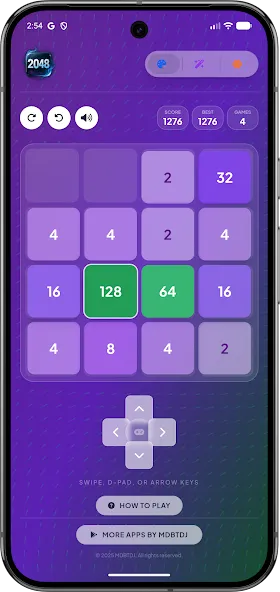 2048 Pro Offline Glass Edition screenshot 6