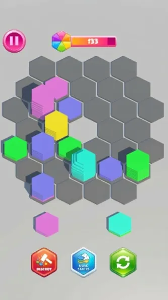 Hexa Color Stack Sort screenshot 5