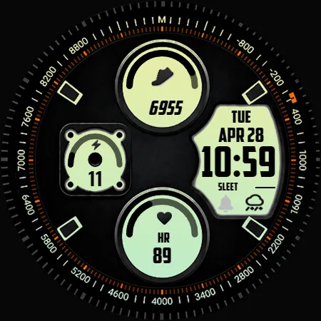 F7V5 - DIGITAL WATCH FACE screenshot 13