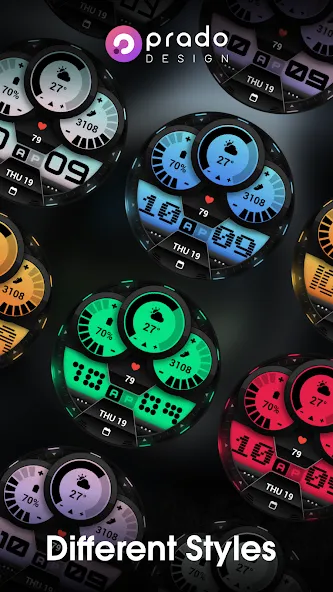 PRADO 84 Digital Watch Face screenshot 6