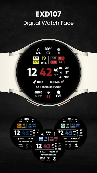 EXD107: Digital Watch Face screenshot 5