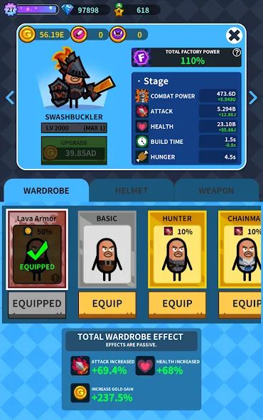 Hero Factory - Idle tycoon screenshot 21
