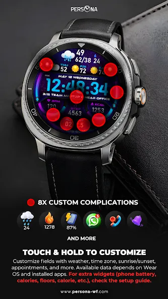 PER51 Digital Watch Face screenshot 4