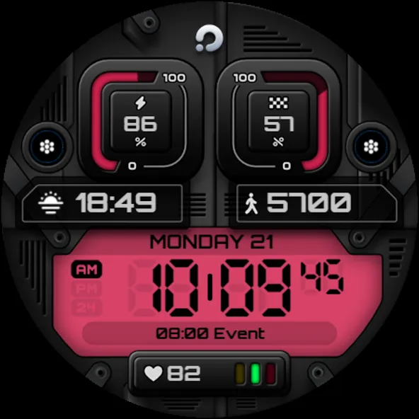 PRADO X96 Digital Watch Face screenshot 11