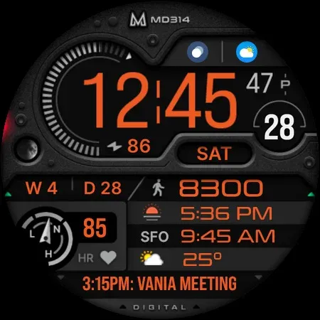MD314 Health Watch Face screenshot 12